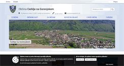 Desktop Screenshot of cerklje.si