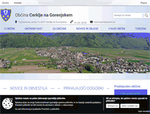 Tablet Screenshot of cerklje.si